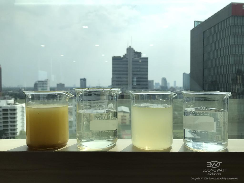 ทดลองแยกน้ำผสมน้ำมัน